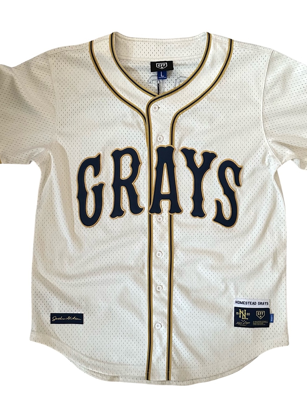 Homestead Grays Josh Gibson #20 Ebbets Field Flannels 1920 Jersey - Large